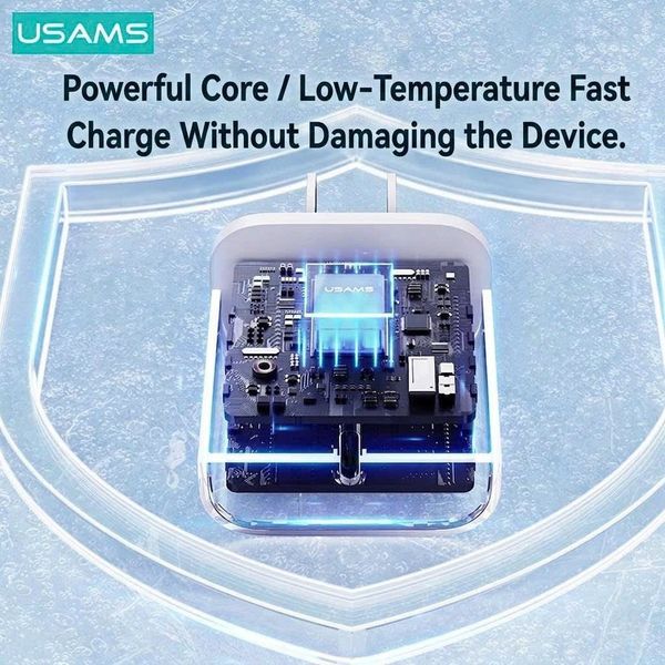 Bộ Sạc Nhanh Kèm Cáp C to C 60W USAMS ZX01 20W (1*Type-C port)
