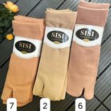 Tất Nữ Ngắn Xỏ Ngón ủ Kem SI SI Set 10 Đôi Màu Da Cổ Cao Chất Siêu Dày Dặn Mềm Mịn Co Giãn Tốt Có Lớp Lông