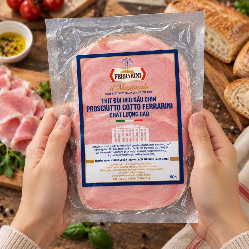 Đùi heo nấu chín IL Nazionale Ferrarini 50g
