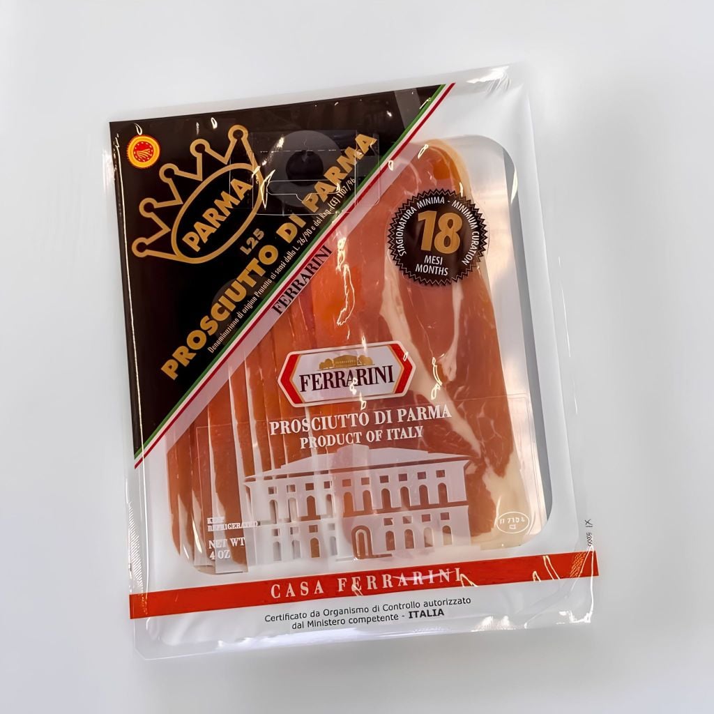 Đùi heo muối Parma ủ 18 tháng cắt lát Ferrarini 90g