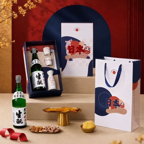 Hộp quà đơn Daruma Sake Kimoto Daishichi Junmai 720ml