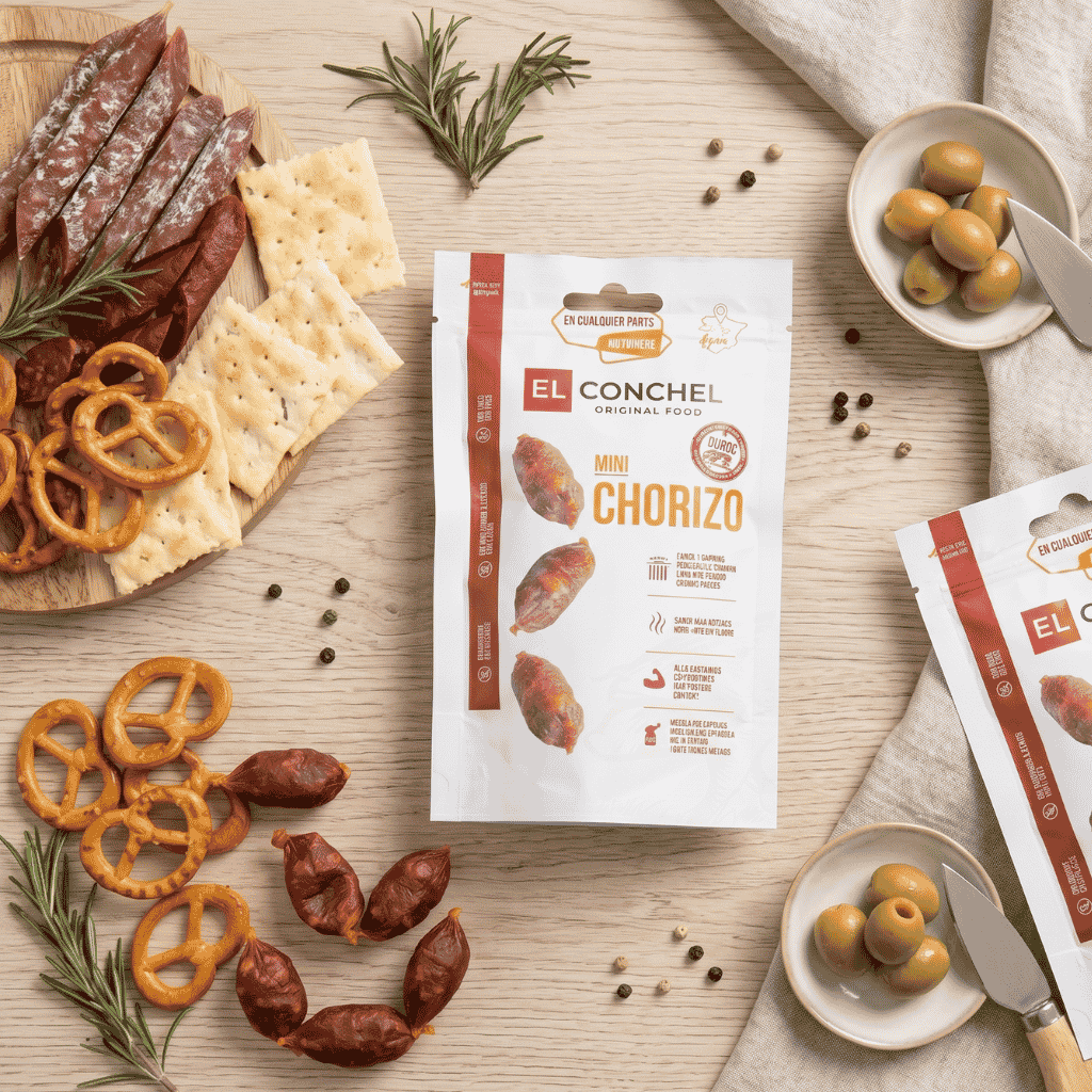 Xúc Xích Khô Mini Chorizo El Conchel 55g Tây Ban Nha