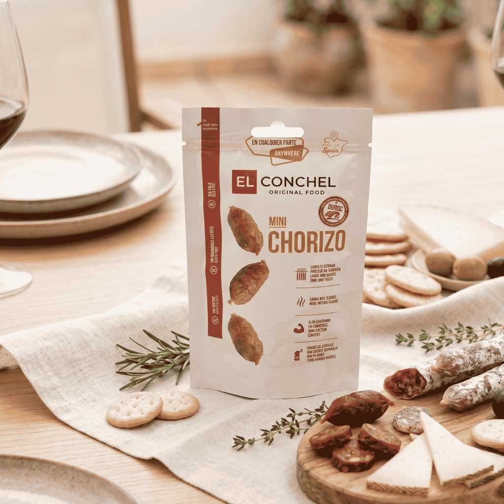 Xúc Xích Khô Mini Chorizo El Conchel 55g Tây Ban Nha
