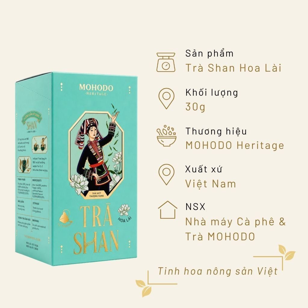 Trà Shan Hoa Lài 30g – Hương trà thanh khiết, vị ngon tự nhiên