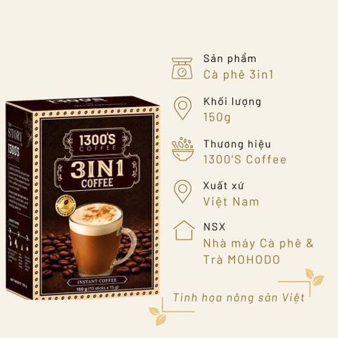 Cà phê 3in1 150g (10 x 15g)