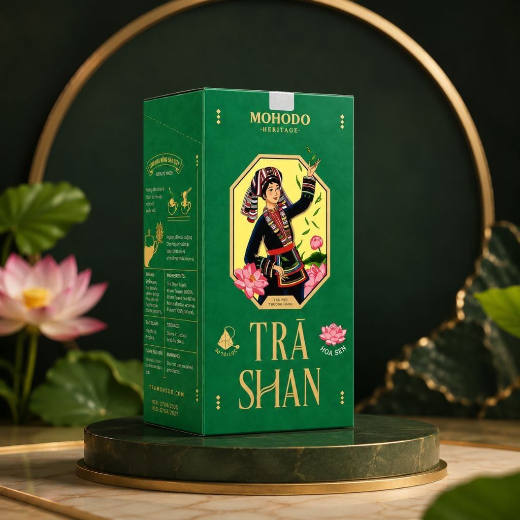 Trà Shan Hoa Sen 30g - Hương sen dịu nhẹ, trọn vị trà Shan Tây Bắc