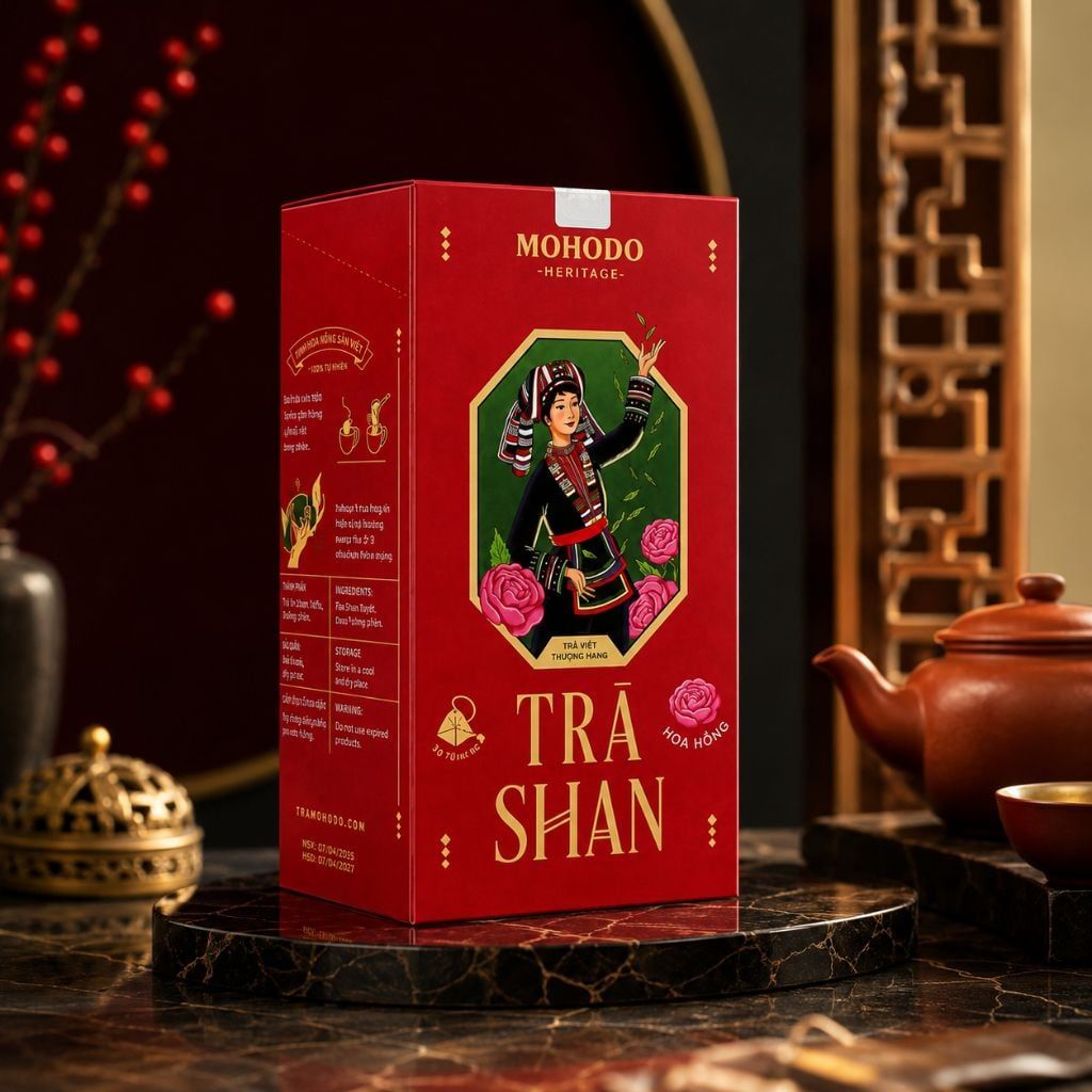 Trà Shan Hoa Hồng 30g – Hương hoa dịu nhẹ, vị trà thanh sâu