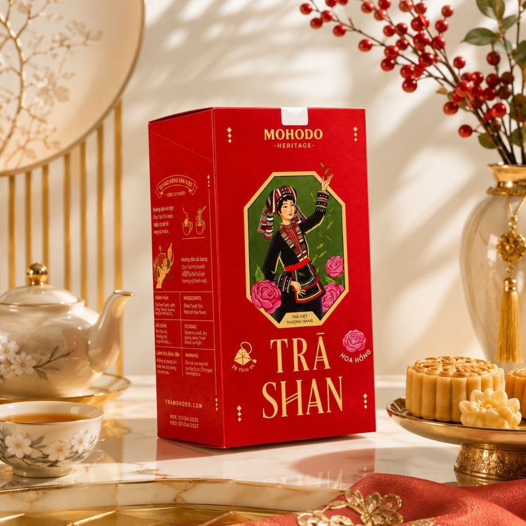 Trà Shan Hoa Hồng 30g – Hương hoa dịu nhẹ, vị trà thanh sâu