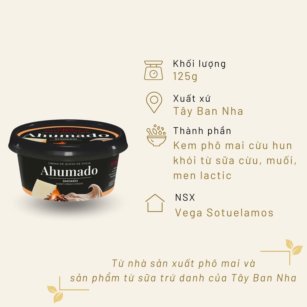 Phô Mai Vega Kem Xông Khói 125g