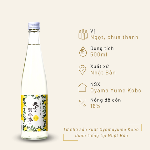 Rượu mơ Yuzu Tennyo No Hagorom 500ml 16%