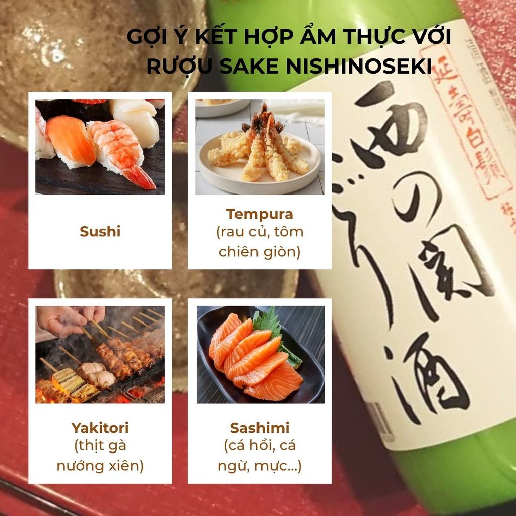 Rượu Sake Nishinoseki Nigori Zake 70 Futsushu 720ml 15%