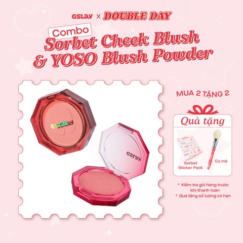  Combo 02 Phấn má hồng thuần chay GSLAY YOSO Blush Powder 