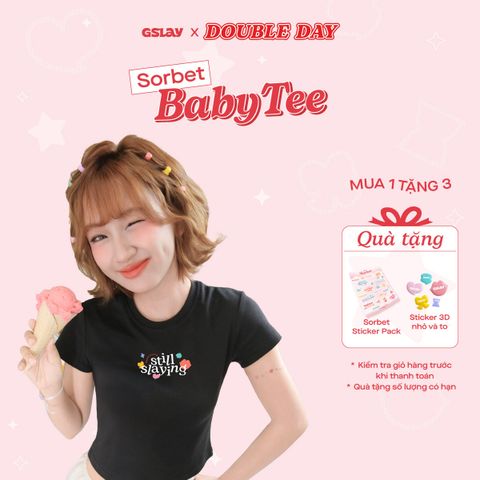 Áo thun ôm body GSLAY SORBET Baby Tee chất thun co giãn thoáng mát 