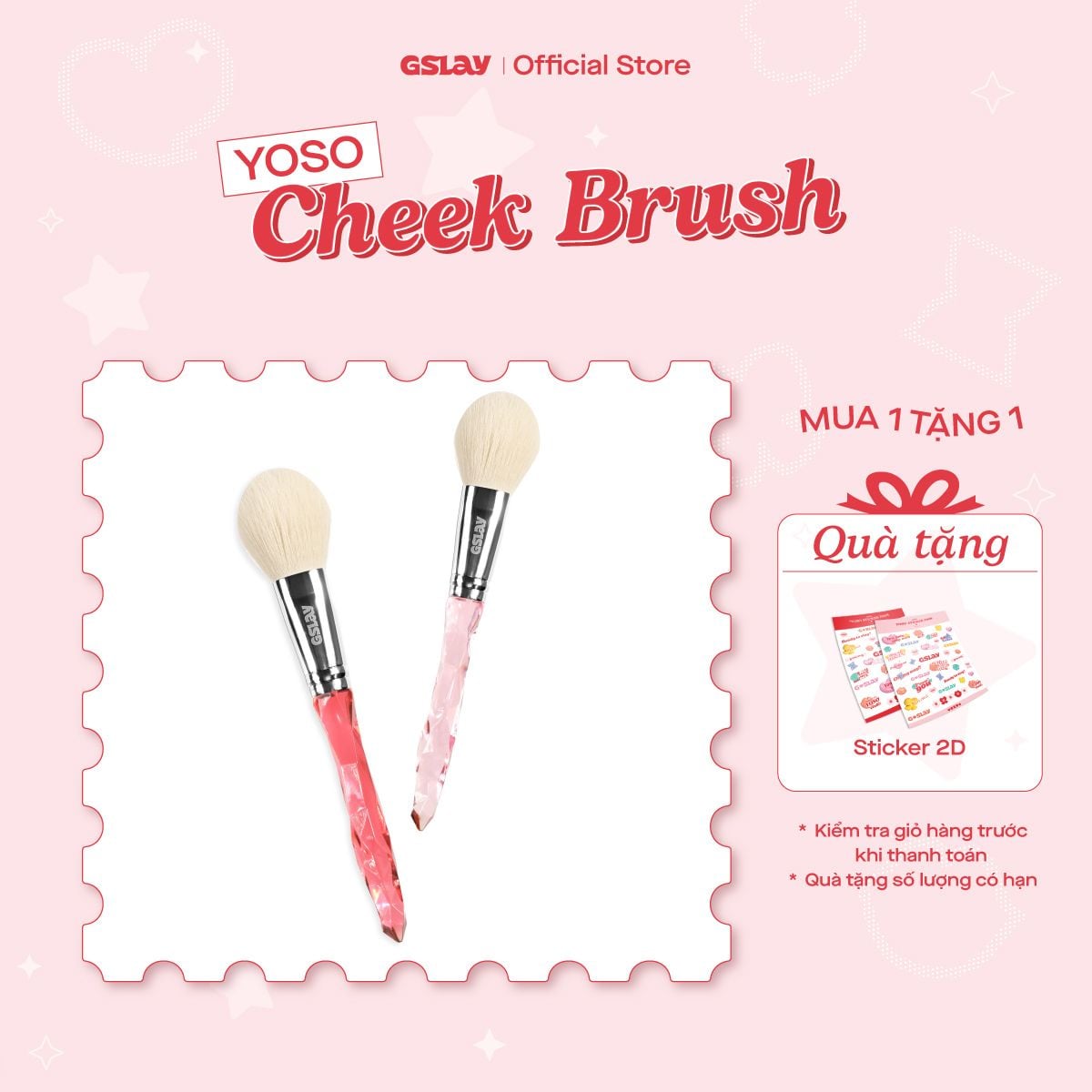 Cọ Má Hồng GSLAY YOSO Cheek Brush lông cọ mềm mượt, tán phấn đều màu 