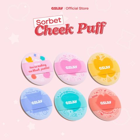  Mút Trang Điểm Mini Đánh Má Hồng Tiện Lợi - GSLAY Cheeky Puff (Ngẫu nhiên) 