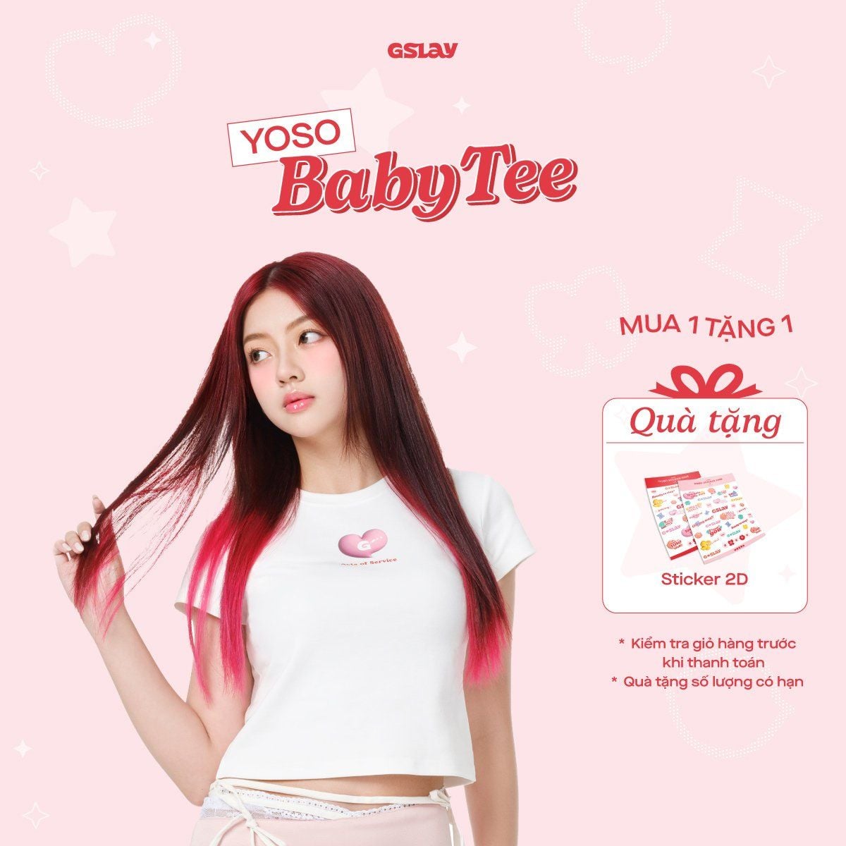  Áo thun ôm body GSLAY YOSO Baby Tee chất thun co giãn thoáng mát 
