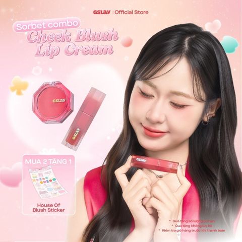  Son kem GSLAY Sorbet Lip Cream mịn lì thuần chay che phủ rãnh môi giữ màu lâu trôi 4gr 