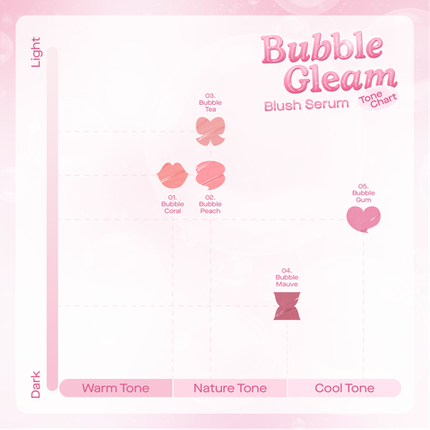  Combo 01 Má hồng Serum căng bóng đa chiều GSLAY Bubble Gleam Blush Serum và 01 Son kem GSLAY Sorbet Lip Cream mịn lì thuần chay che phủ rãnh môi giữ màu lâu trôi 