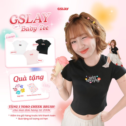  Áo thun ôm body GSLAY SORBET Baby Tee chất thun co giãn thoáng mát 