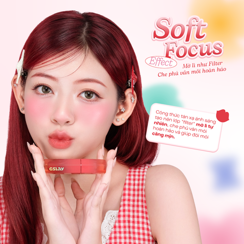  Combo 02 Son Kem GSLAY Sorbet Lip Cream mịn mượt mờ lì thuần chay che phủ rãnh môi giữ màu lâu trôi không khô môi (4gx2) 