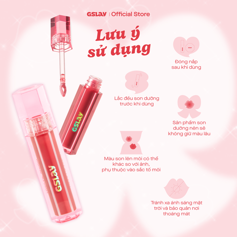  Son dưỡng bóng có màu thuần chay GSLAY YOSO Lip Serum 