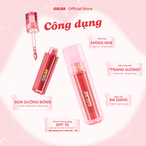  Son dưỡng bóng có màu thuần chay GSLAY YOSO Lip Serum 