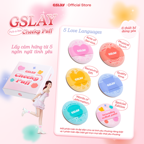  [QUÀ TẶNG_KHÔNG BÁN] Mút Trang Điểm Mini Đánh Má Hồng Tiện Lợi - GSLAY Cheeky Puff (Ngẫu nhiên) 