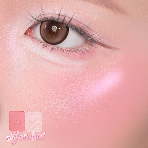  Bảng má hồng bắt sáng 2 ô đa năng GSLAY Glitz Aura Blushlighter Duo phấn má nướng mịn, highlight căng sáng 7,6g 