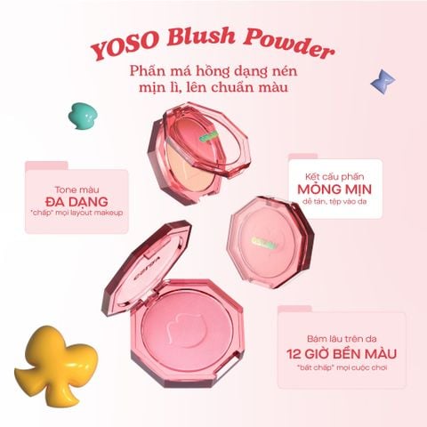  Phấn má hồng thuần chay GSLAY YOSO Blush Powder 