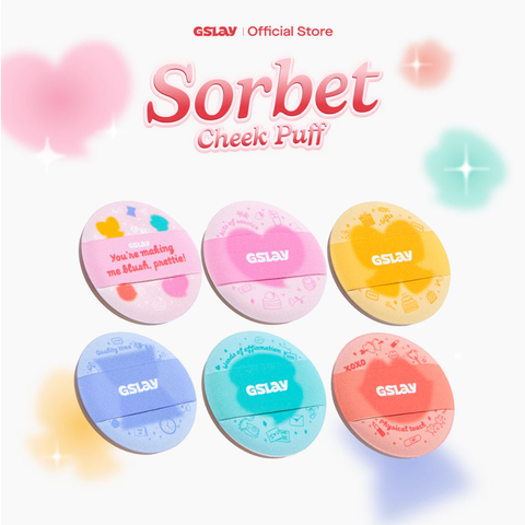 Mút Trang Điểm Mini Đánh Má Hồng Tiện Lợi - GSLAY Cheeky Puff (Ngẫu nhiên) 
