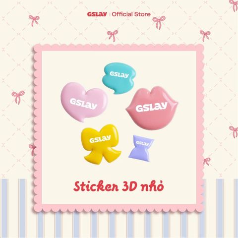  [QUÀ TẶNG_KHÔNG BÁN] Sticker 3D phồng GSLAY YOSO - 5 love languages (Small Size) 