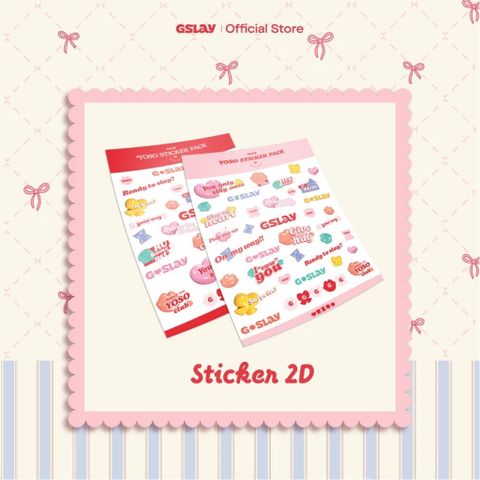  [QUÀ TẶNG_KHÔNG BÁN] Hình dán sticker 2D YOSO STICKER PACK 