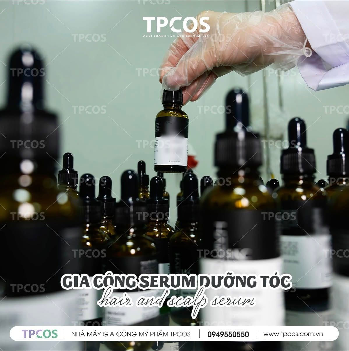  Gia Công Serum Mọc Tóc Giảm Gãy Rụng Tại TPCOS - Nhà Máy Chuẩn CGMP 