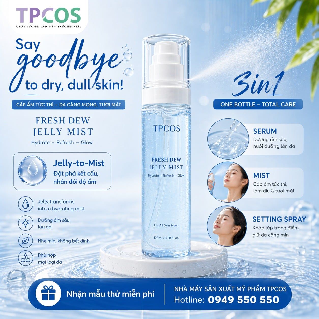  Xịt khoáng thạch Dewy Mist 