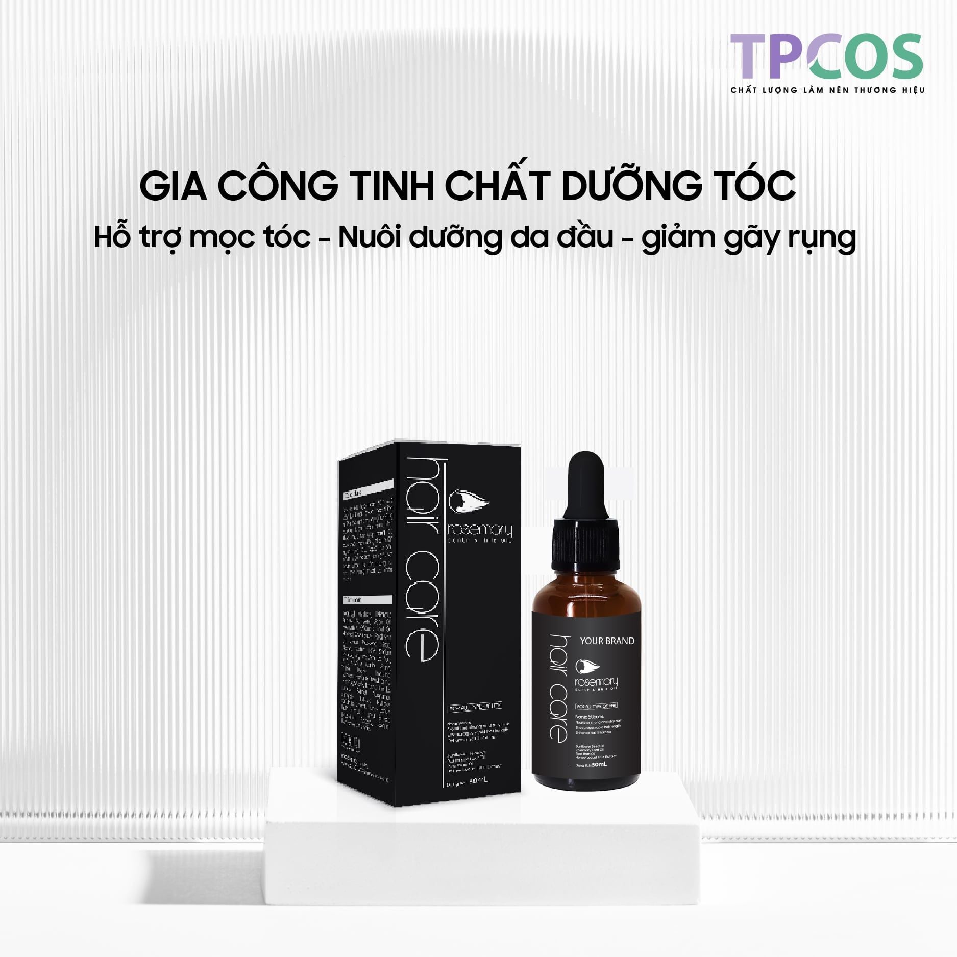  Gia Công Serum Mọc Tóc Giảm Gãy Rụng Tại TPCOS - Nhà Máy Chuẩn CGMP 