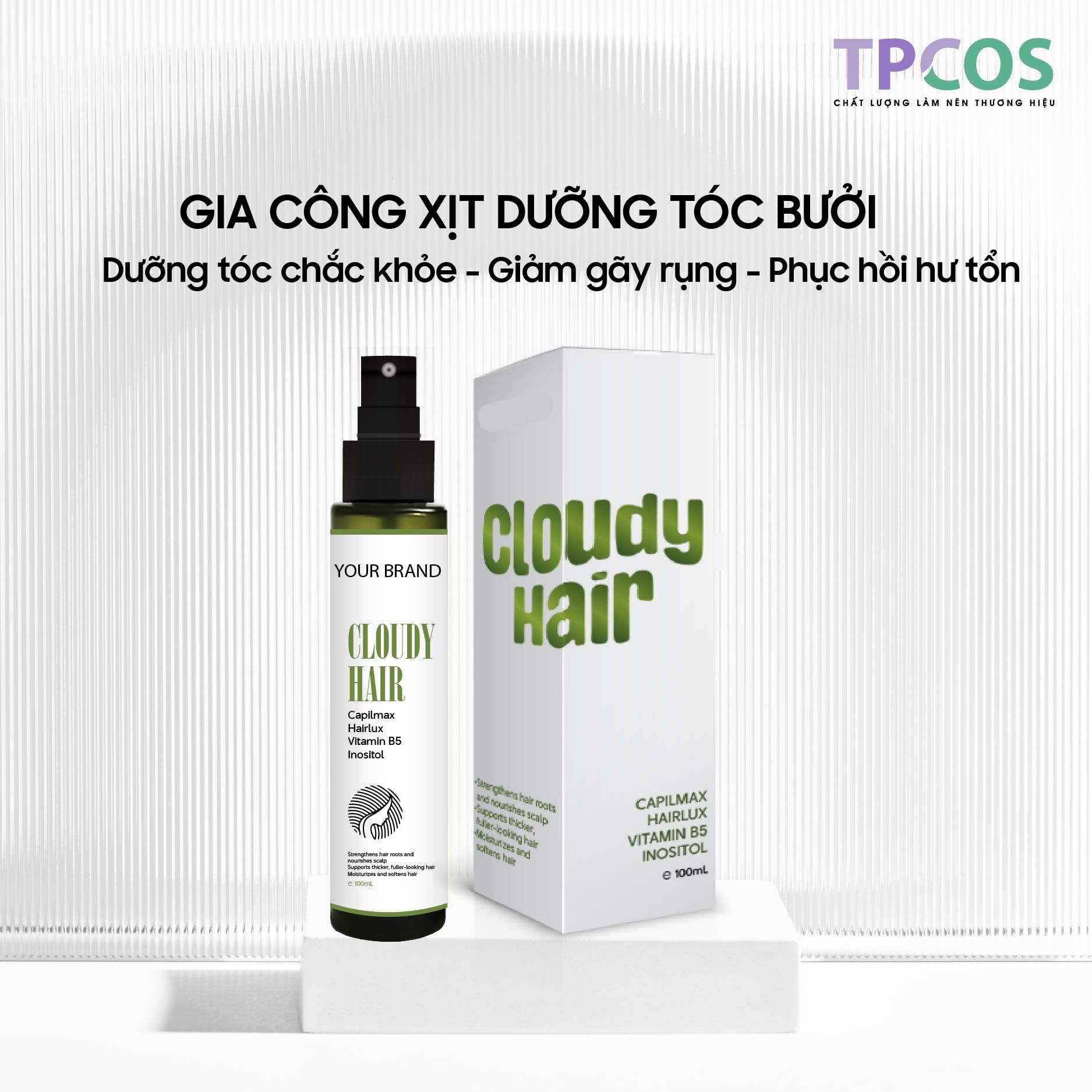  XỊT DƯỠNG TÓC BƯỞI - GIẢM GÃY RỤNG DƯỠNG TÓC CHẮC KHOẺ 