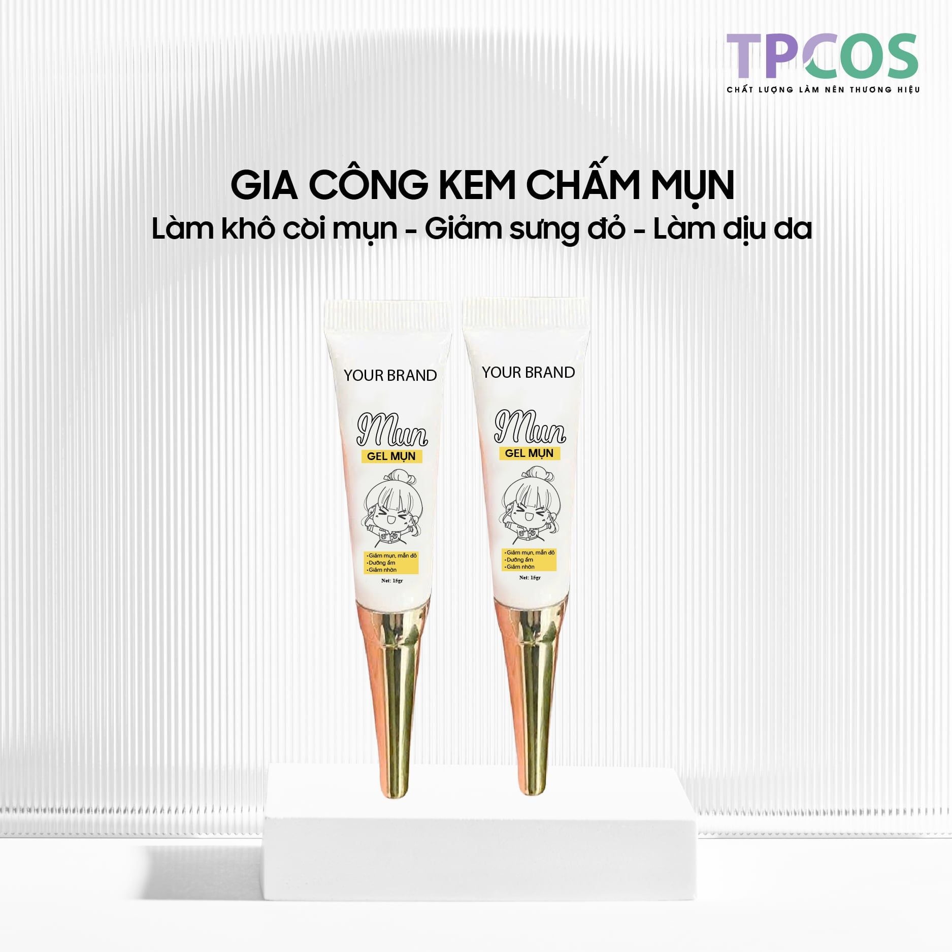  Gia Công Gel Chấm Mụn - Mờ thâm 