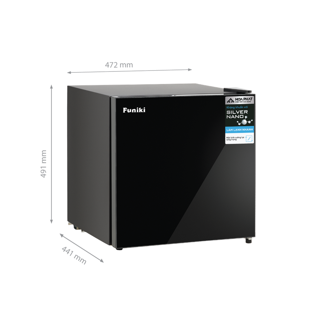 Tủ lạnh Funiki 46 lít HR S646GB - Cánh kính