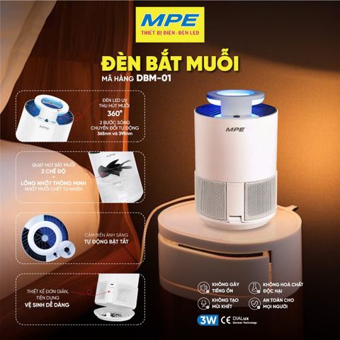 Đèn bắt muỗi thông minh MPE DBM-01