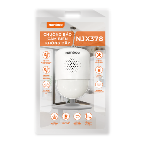 Chuông điện không dây Nanoco NJX378