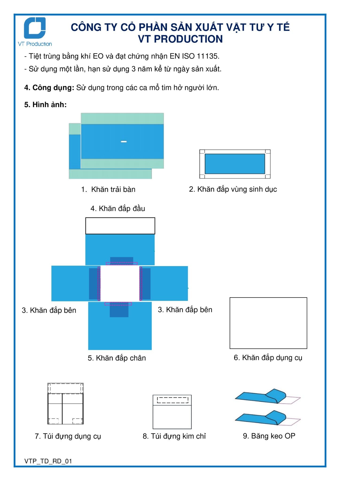  D21641 BỘ TOAN PHẪU THUẬT TIM HỞ NGƯỜI LỚN M 