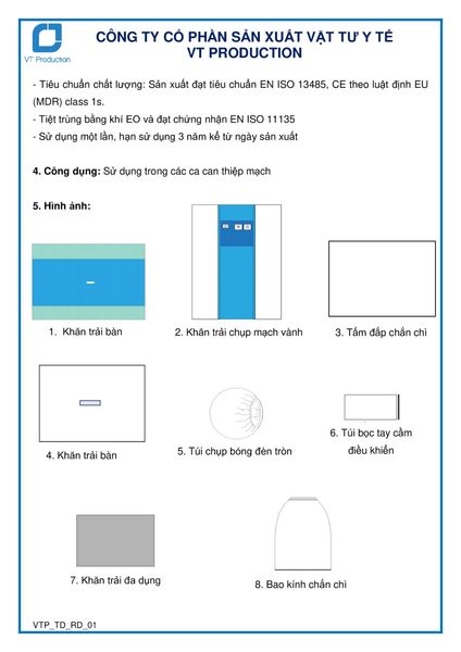  D12034 BỘ KHĂN CAN THIỆP MẠCH S 