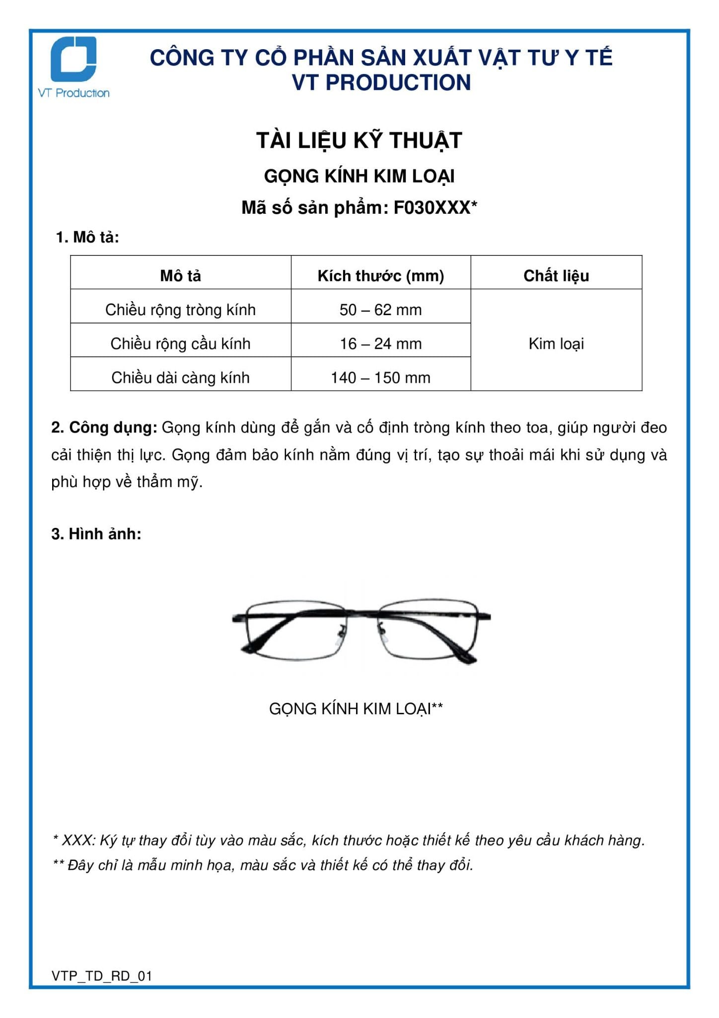  GỌNG KÍNH KIM LOẠI 