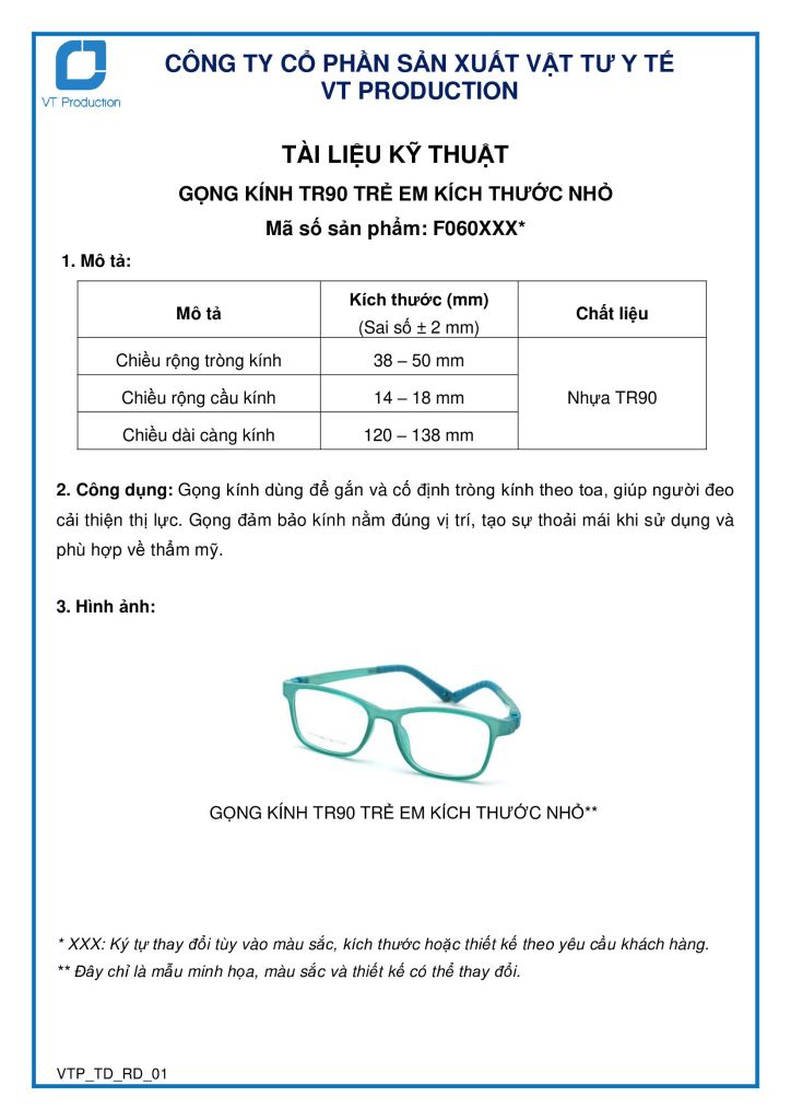  GỌNG KÍNH TR90 TRẺ EM KÍCH THƯỚC NHỎ 