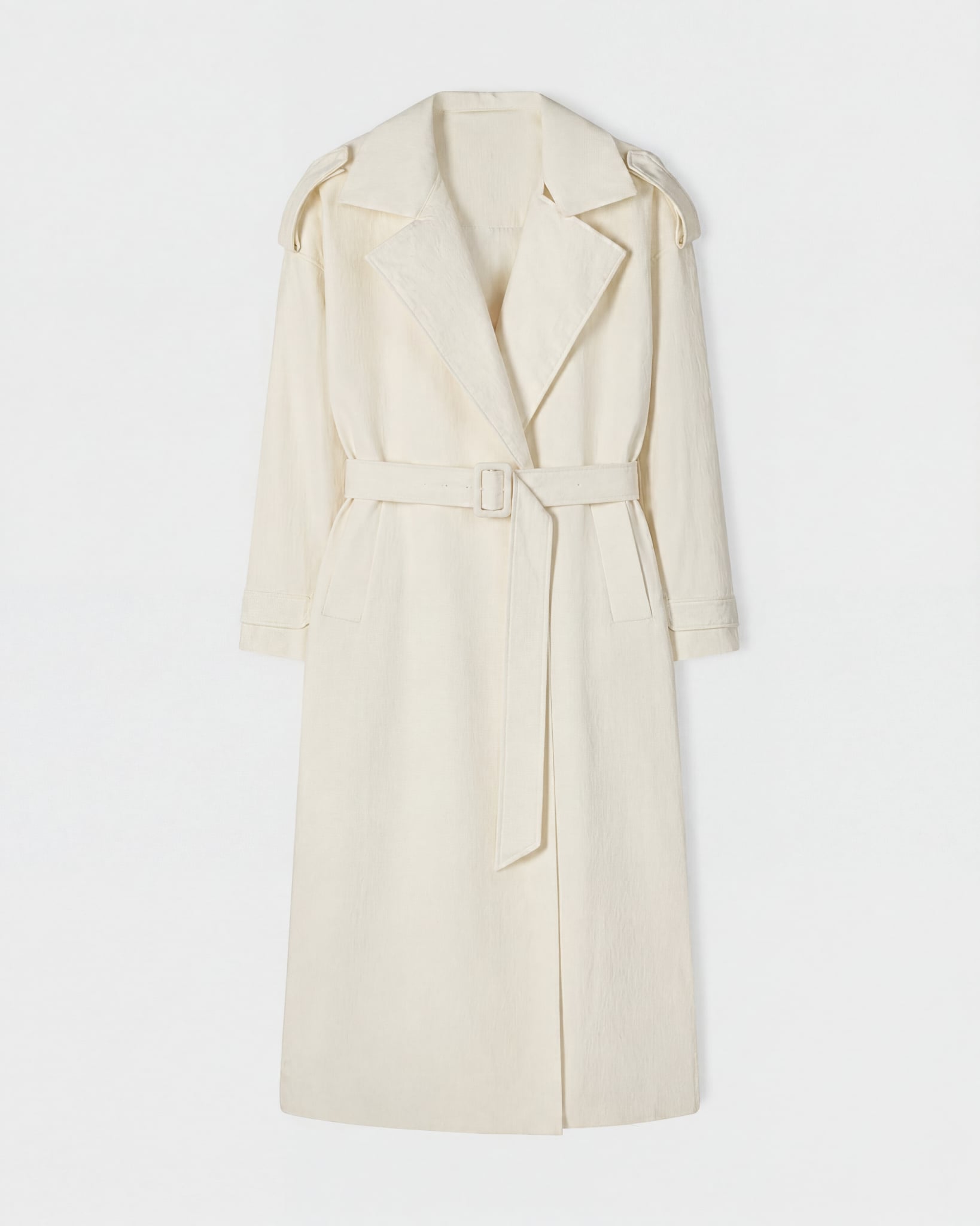 CREAM LIGHTWEIGHT TRENCH COAT 