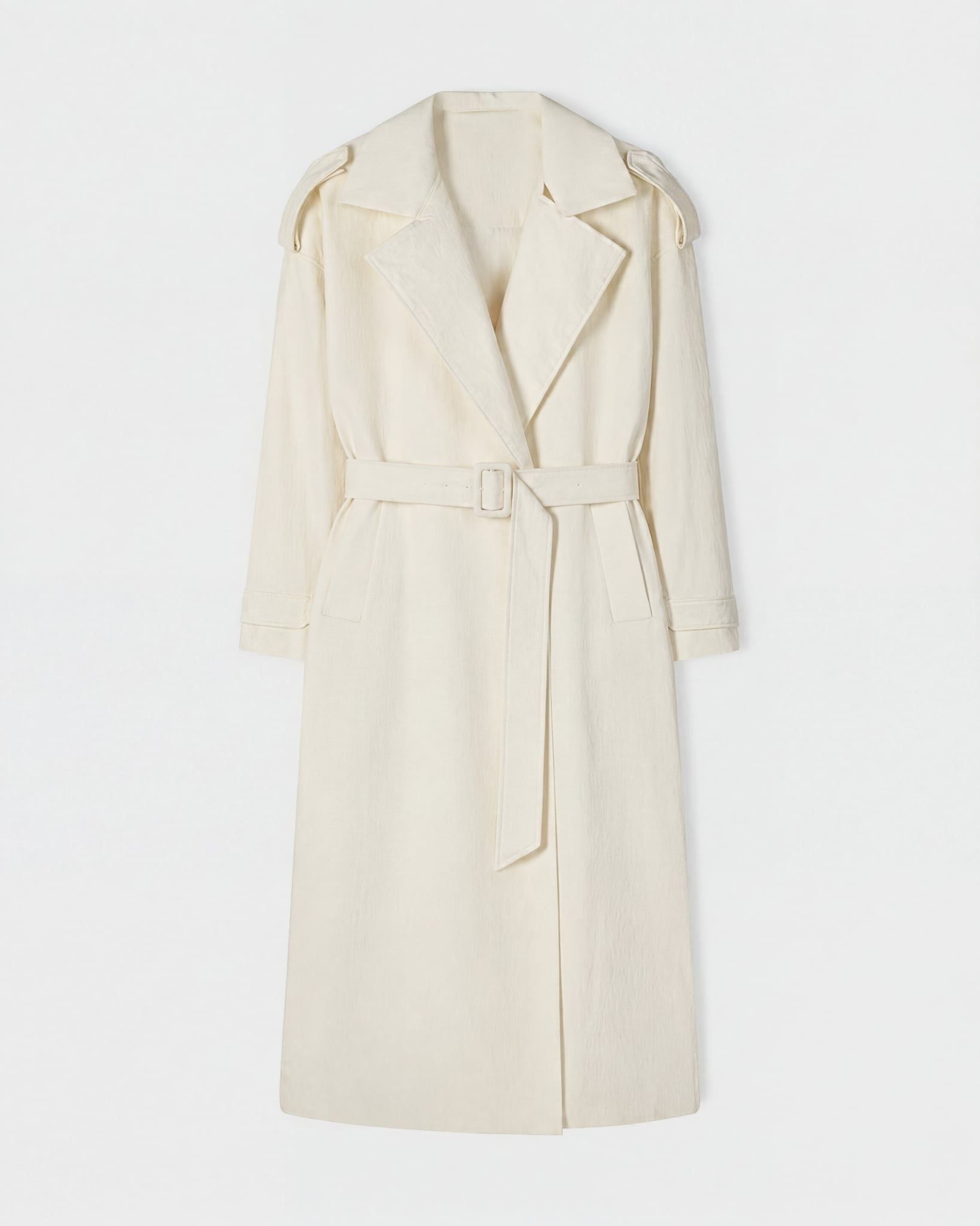  CREAM LIGHTWEIGHT TRENCH COAT 