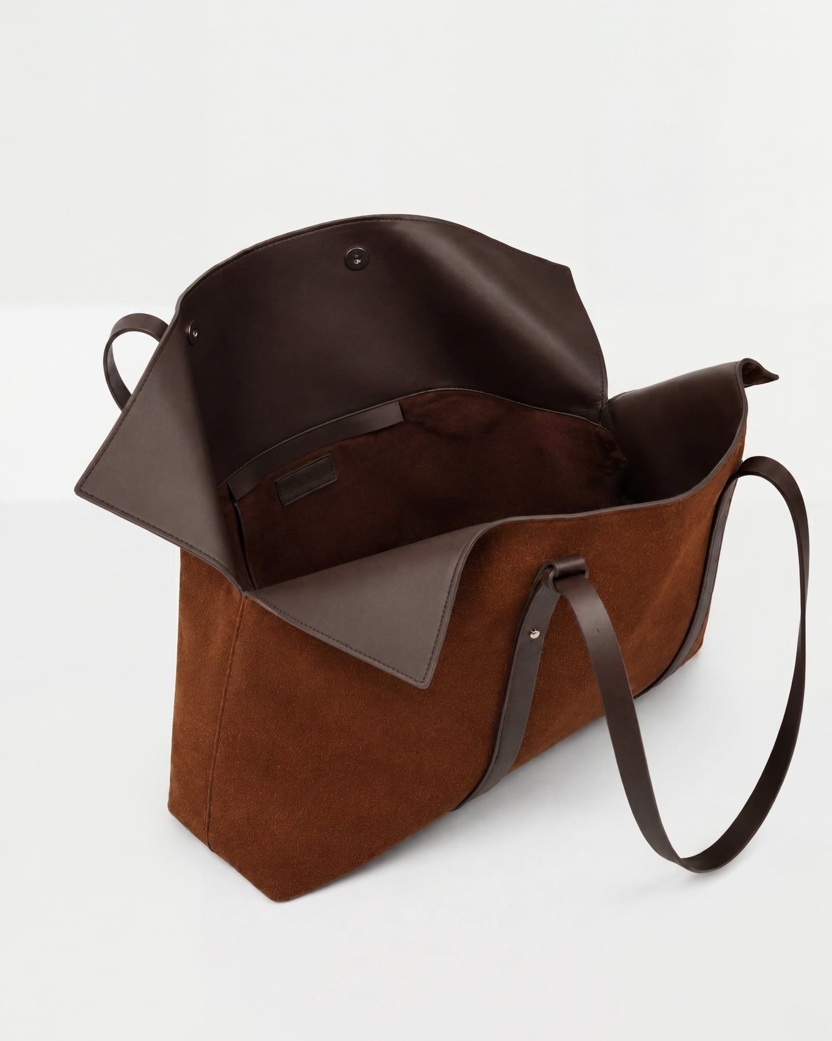  BROWN DRAPPED TOTE BAG 