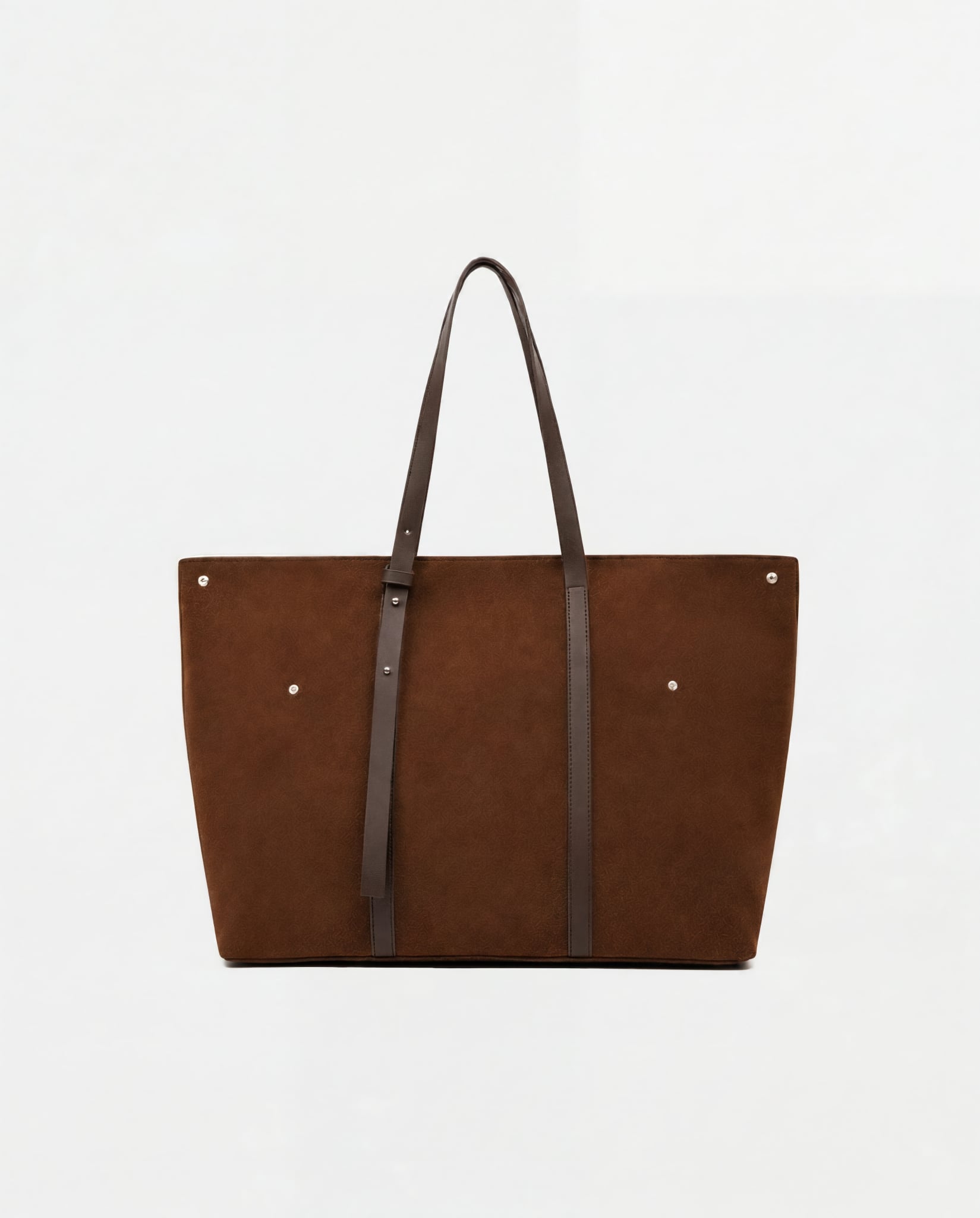  BROWN DRAPPED TOTE BAG 