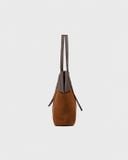  BROWN DRAPPED TOTE BAG 