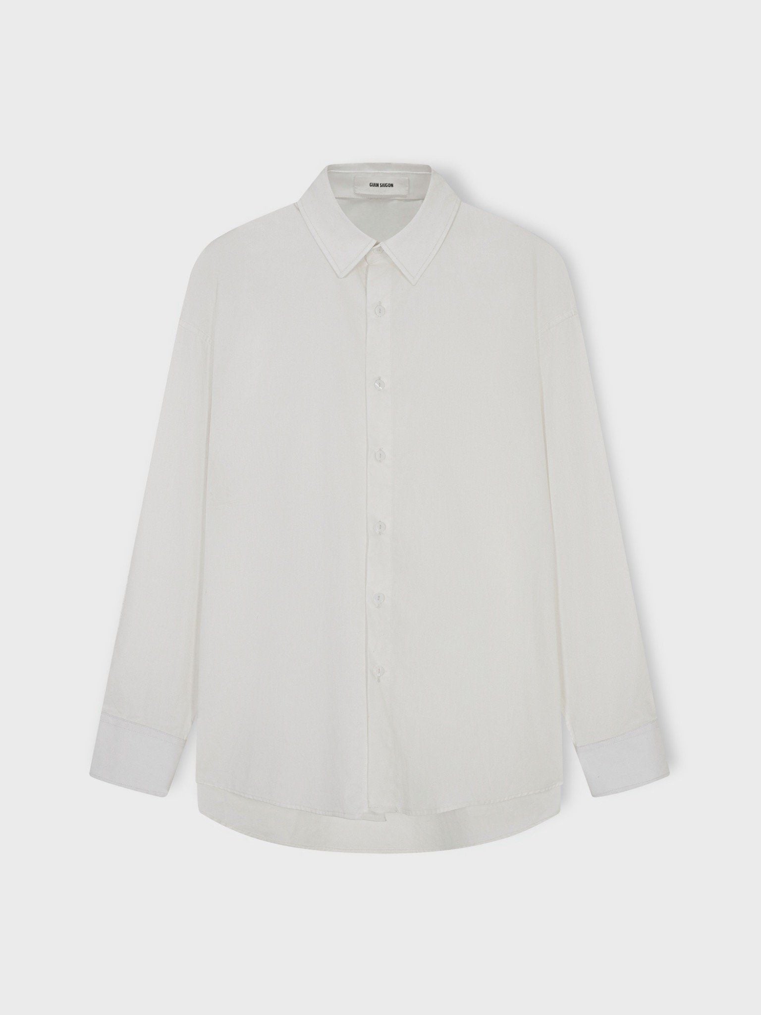  WHITE OVERSIZED POPLIN SHIRT 